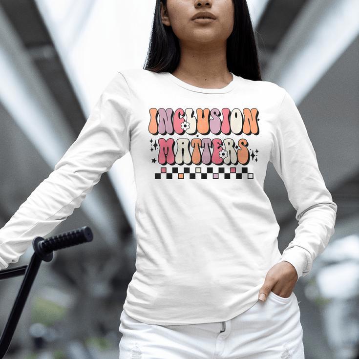 Boho Inclusion Matters Special Education SPED Teacher Women Women Long Sleeve T-Shirt, gift for family, gift for coworker