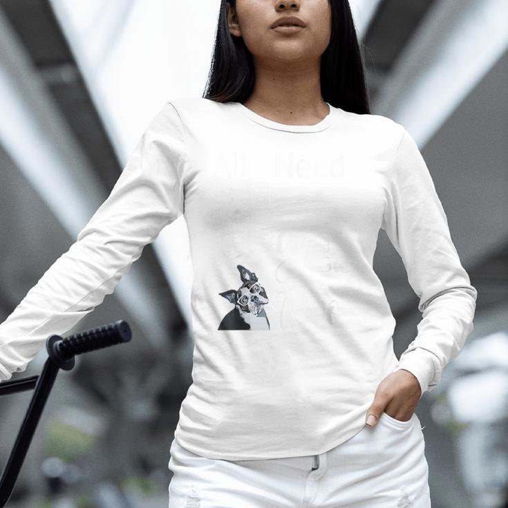 Boston Terrier Reading Books Love My Dog Men Women Kids T-Shirt Women Long Sleeve T-Shirt, gift for family, gift for coworker