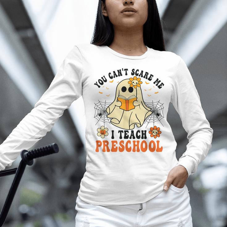 You Can't Scare Me I Teach Preschool Teacher Halloween Ghost Men Women Women Long Sleeve T-Shirt, gift for family, gift for coworker You Can't Scare Me I Teach Preschool Teacher Halloween Ghost Men Women Women Long Sleeve T-Shirt, gift for family, gift for coworker