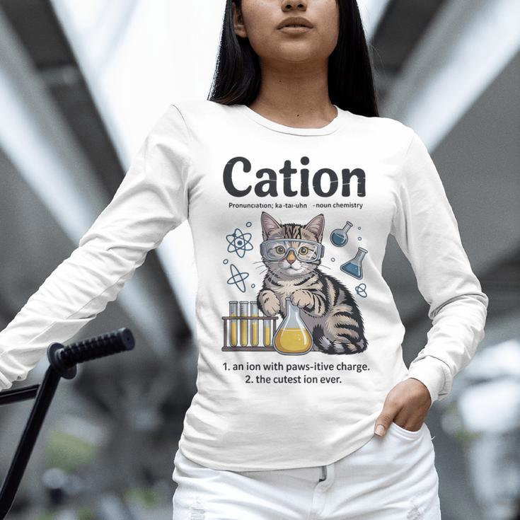 Cation Shirt Cat Science Chemistry Teacher Chemist Pun Women Long Sleeve T-Shirt, Science Teacher Shirts, gift for family, gift for coworker Cation Shirt Cat Science Chemistry Teacher Chemist Pun Women Long Sleeve T-Shirt, Science Teacher Shirts, gift for family, gift for coworker