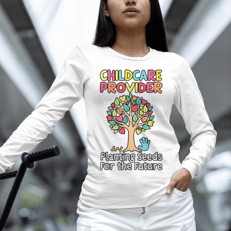 Childcare Provider Job Daycare Provider Daycare Teacher Women Long Sleeve T-Shirt, gift for family, gift for coworker