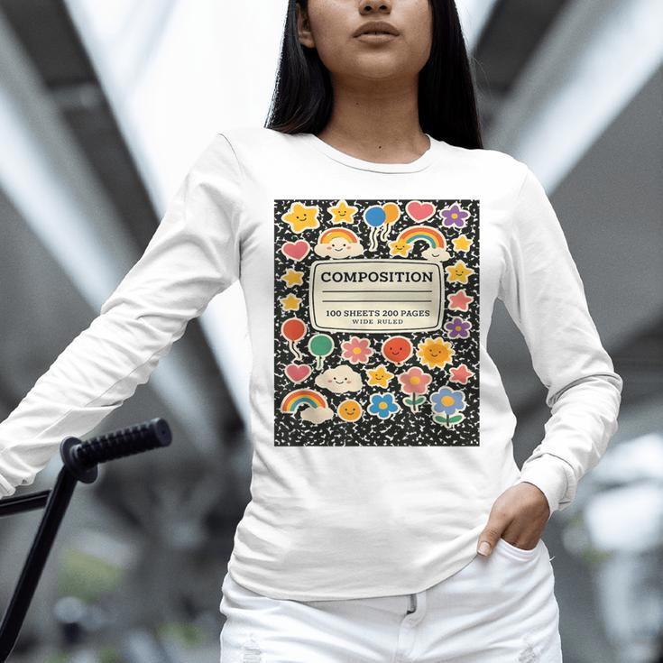Composition Notebook Costume Teacher Matching Halloween Book Women Long Sleeve T-Shirt, gift for family, gift for coworker Composition Notebook Costume Teacher Matching Halloween Book Women Long Sleeve T-Shirt, gift for family, gift for coworker