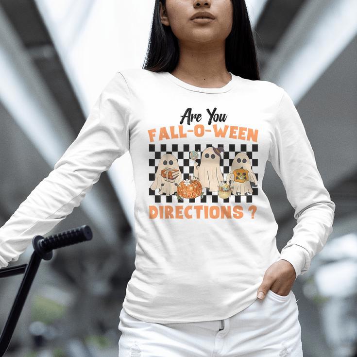 Are You Fall-O-Ween Directions Halloween Ghost Fall Teacher Women Long Sleeve T-Shirt, gift for family, gift for coworker Are You Fall-O-Ween Directions Halloween Ghost Fall Teacher Women Long Sleeve T-Shirt, gift for family, gift for coworker