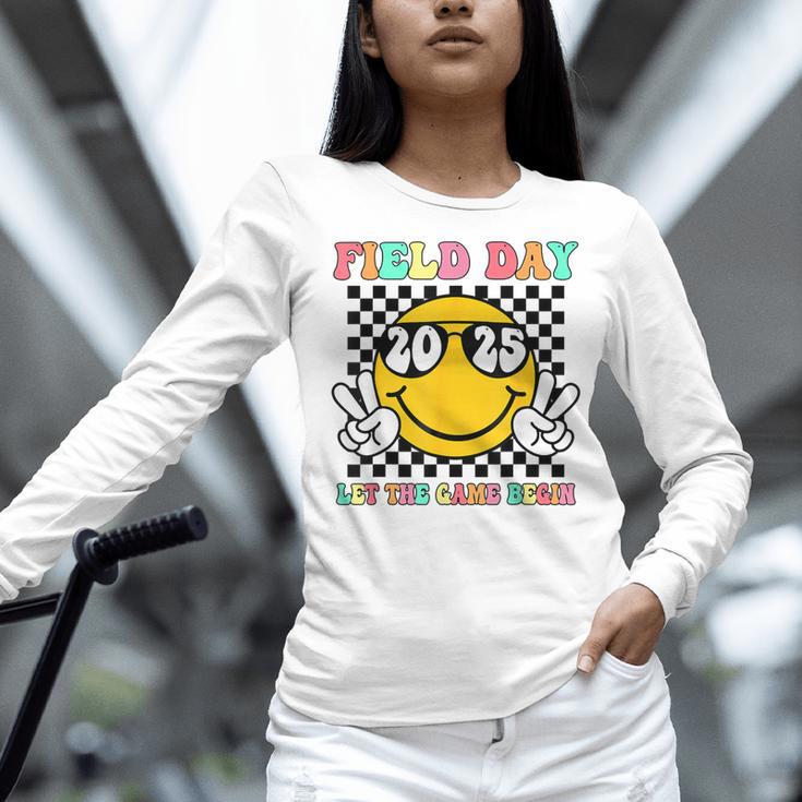 Field Day 2025 Let The Games Begin Yellow Team Teachers Kids Women Long Sleeve T-Shirt, gift for family, gift for coworker Field Day 2025 Let The Games Begin Yellow Team Teachers Kids Women Long Sleeve T-Shirt, gift for family, gift for coworker