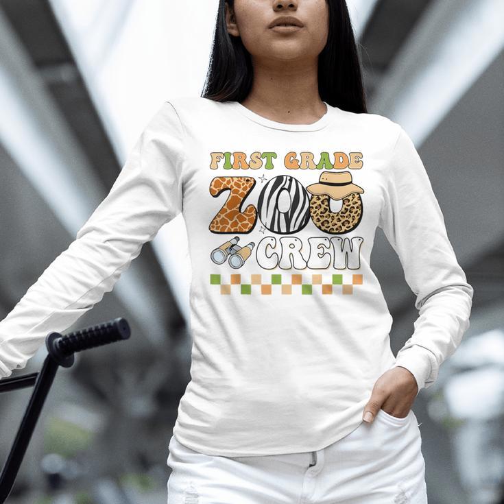 Field Zoo Trip Teacher First Grade Crew Back To School Women Long Sleeve T-Shirt, First Grade Teacher Shirts, gift for family, gift for coworker
