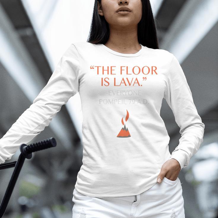 The Floor Is Lava For History Lovers & Teachers Premium Tri-Blend Women Long Sleeve T-Shirt, History Teacher Shirts, gift for family, gift for coworker The Floor Is Lava For History Lovers & Teachers Premium Tri-Blend Women Long Sleeve T-Shirt, History Teacher Shirts, gift for family, gift for coworker