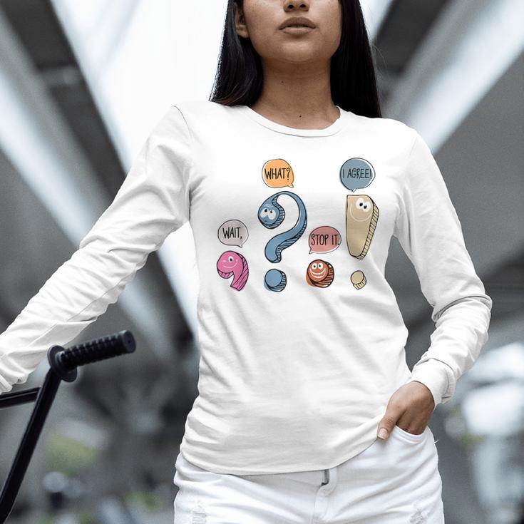 Grammar Teacher Punctuation For English Teacher Men Women Women Long Sleeve T-Shirt, English Teacher Shirts, gift for family, gift for coworker