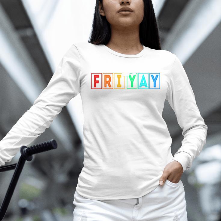 Happy Fri Yay Teacher Friday Women Long Sleeve T-Shirt, gift for family, gift for coworker Happy Fri Yay Teacher Friday Women Long Sleeve T-Shirt, gift for family, gift for coworker