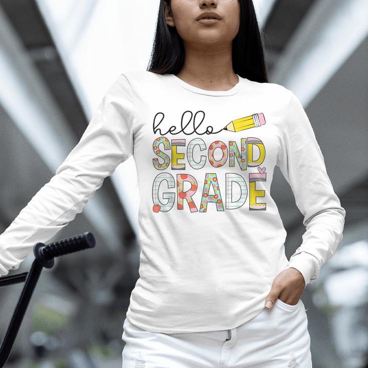 Hello Second Grade Team 2nd Grade Back To School Teacher Kid Women Long Sleeve T-Shirt, 2nd Grade Teacher Shirts, gift for family, gift for coworker Hello Second Grade Team 2nd Grade Back To School Teacher Kid Women Long Sleeve T-Shirt, 2nd Grade Teacher Shirts, gift for family, gift for coworker