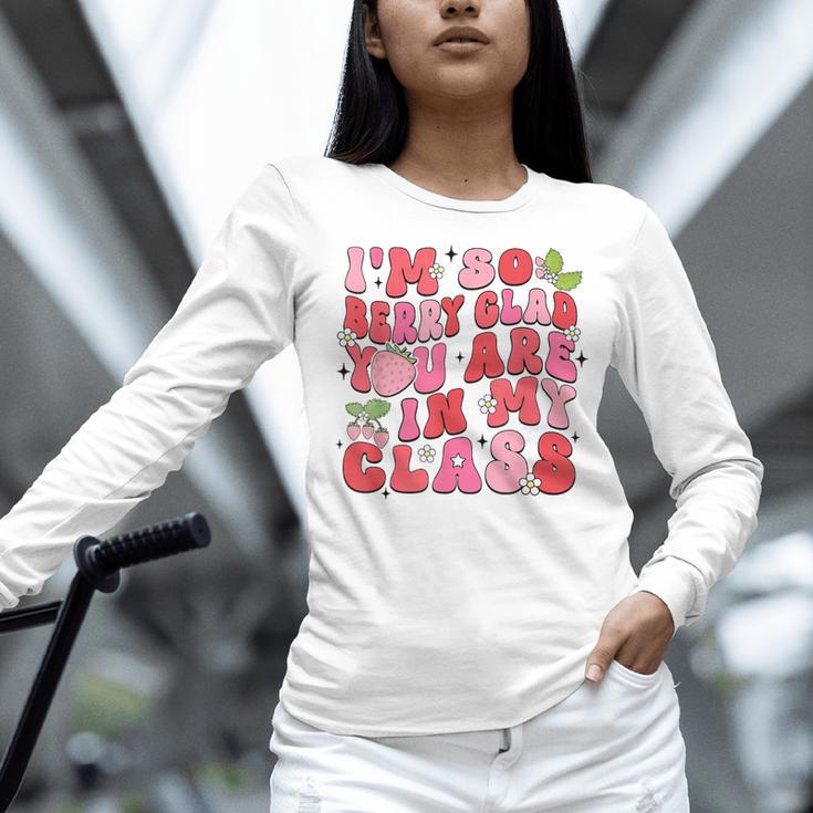 I'm So Berry Glad You Are Strawberry Elementary Teacher Women Long Sleeve T-Shirt, gift for family, gift for coworker