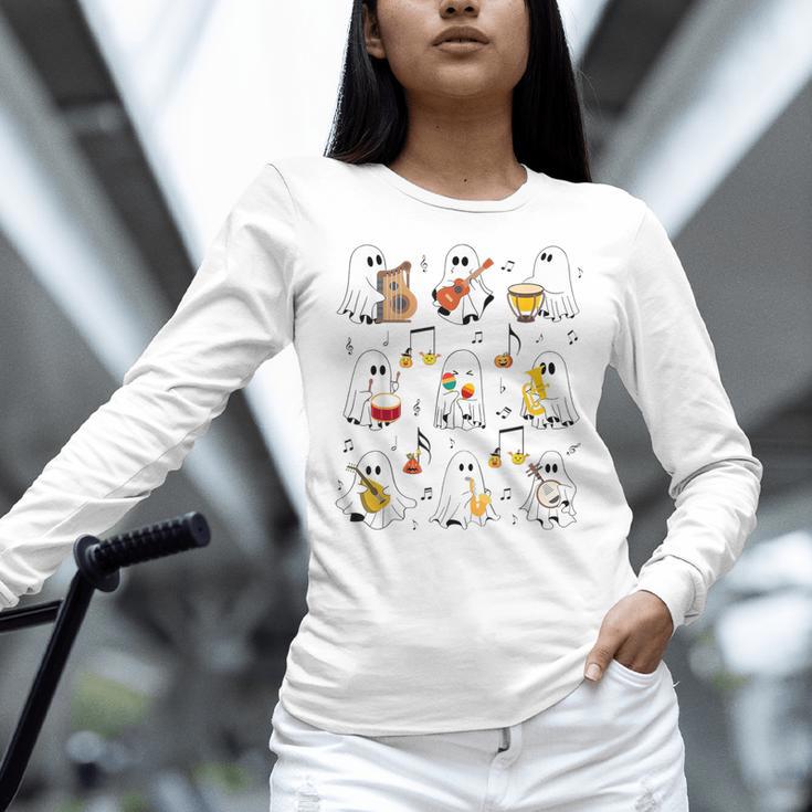It's A Bootiful Day To Make Music Ghost Teacher Women Long Sleeve T-Shirt, gift for family, gift for coworker It's A Bootiful Day To Make Music Ghost Teacher Women Long Sleeve T-Shirt, gift for family, gift for coworker