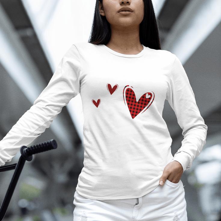 Kindergarten Has My Heart Buffalo Print Teacher Valentine Women Long Sleeve T-Shirt, gift for family, gift for coworker Kindergarten Has My Heart Buffalo Print Teacher Valentine Women Long Sleeve T-Shirt, gift for family, gift for coworker