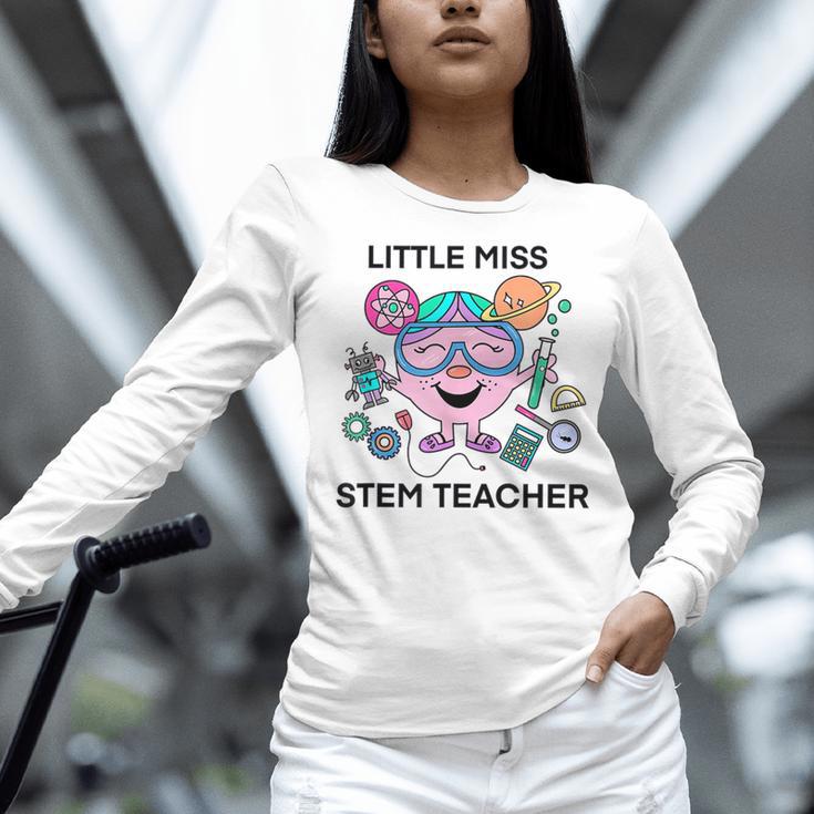 Little Miss Stem Teacher Women Long Sleeve T-Shirt, gift for family, gift for coworker Little Miss Stem Teacher Women Long Sleeve T-Shirt, gift for family, gift for coworker
