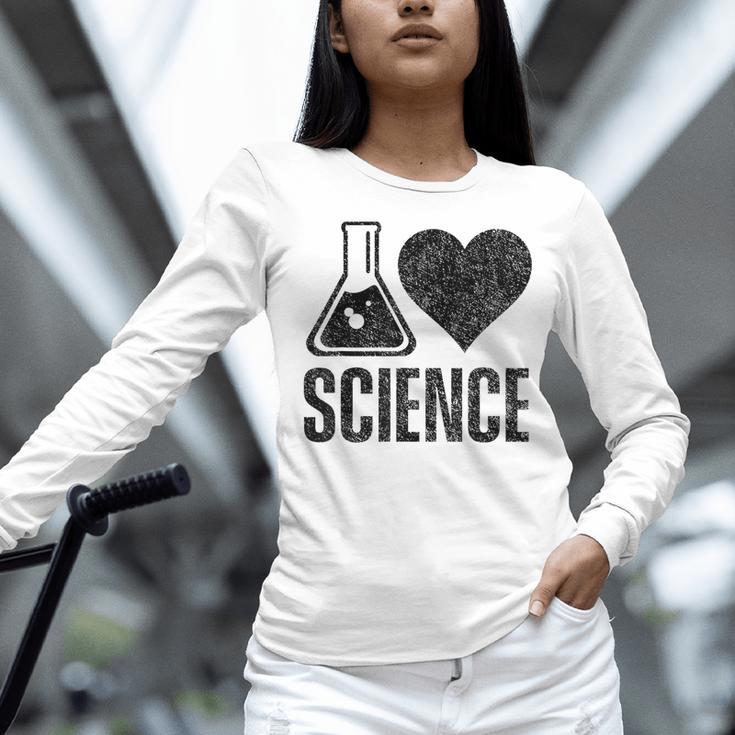 I Love Science Lover Teacher Scientist Sciences Women Long Sleeve T-Shirt, Science Teacher Shirts, gift for family, gift for coworker