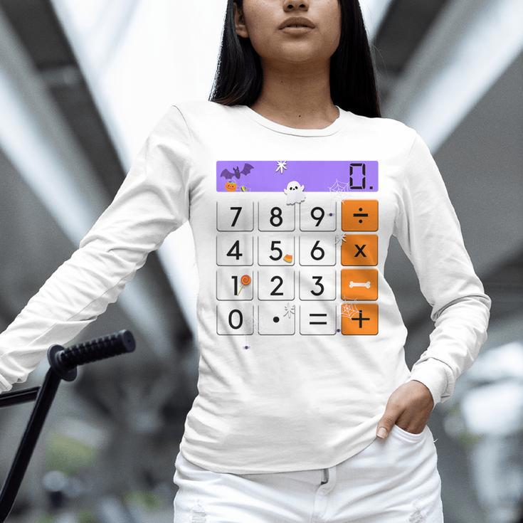 Math Teacher Halloween Costume Calculator Math Pun Women Long Sleeve T-Shirt, gift for family, gift for coworker
