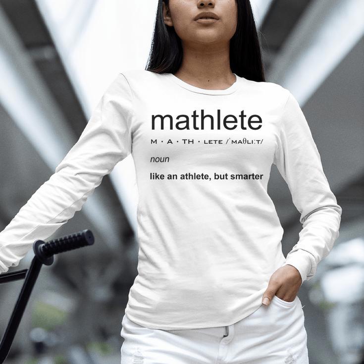 Mathlete Definition Math Math Teacher Nerd Geek Men Women Girls Kids Women Long Sleeve T-Shirt, gift for family, gift for coworker