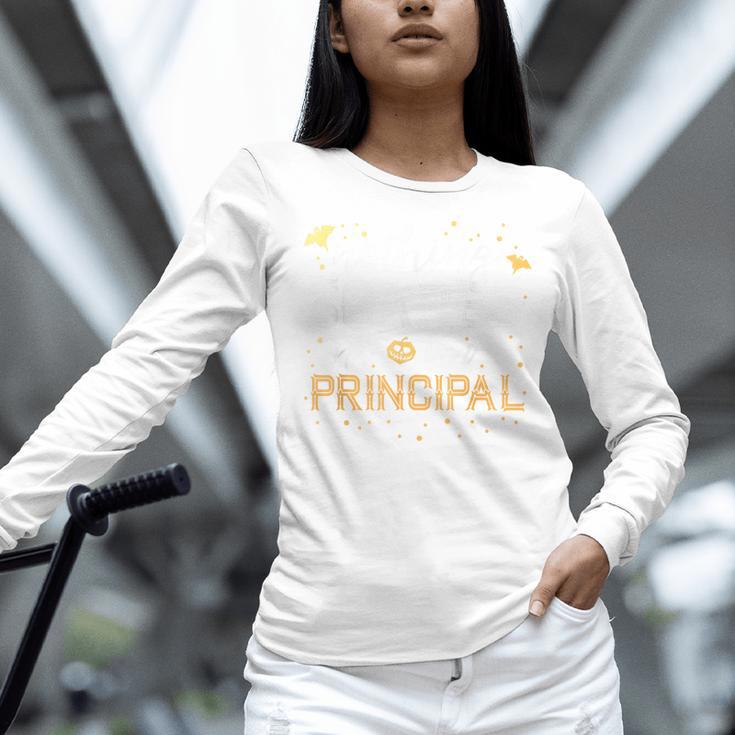 Nothing Scares Me I'm A Principal Teacher Halloween School For Men Women Kids Women Long Sleeve T-Shirt, gift for family, gift for coworker Nothing Scares Me I'm A Principal Teacher Halloween School For Men Women Kids Women Long Sleeve T-Shirt, gift for family, gift for coworker