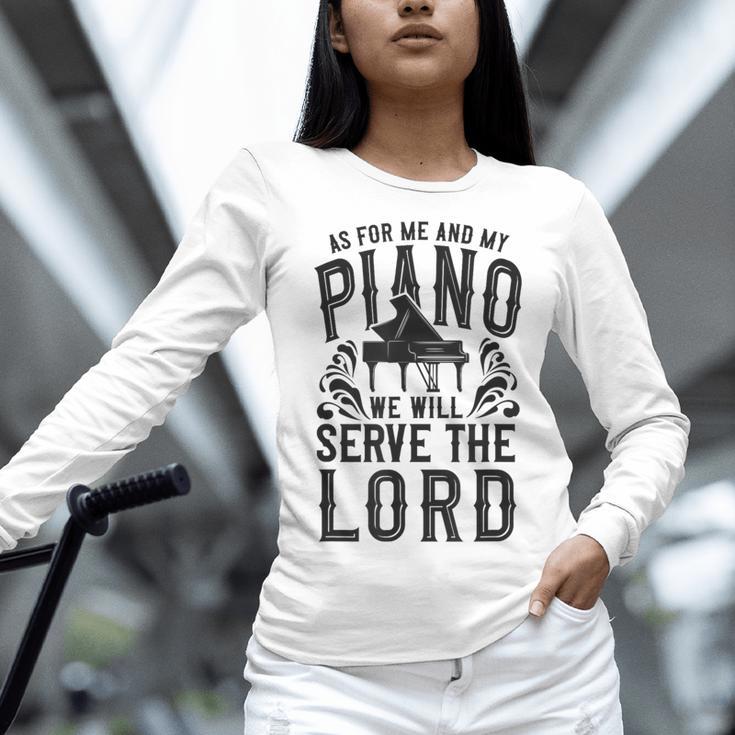 Piano Teacher Pianist Women Long Sleeve T-Shirt, gift for family, gift for coworker