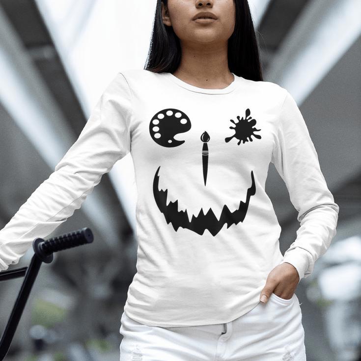 Pumpkin Artist Halloween Art Teacher Women Long Sleeve T-Shirt, gift for family, gift for coworker Pumpkin Artist Halloween Art Teacher Women Long Sleeve T-Shirt, gift for family, gift for coworker