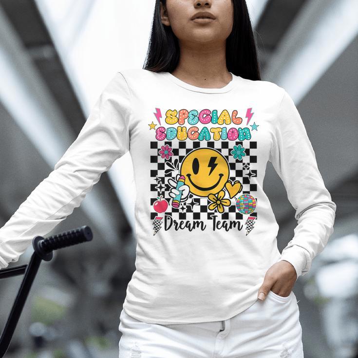 Retro Special Education Squad Groovy Dream Team Teacher Women Long Sleeve T-Shirt, Groovy Teacher Shirts, gift for family, gift for coworker Retro Special Education Squad Groovy Dream Team Teacher Women Long Sleeve T-Shirt, Groovy Teacher Shirts, gift for family, gift for coworker