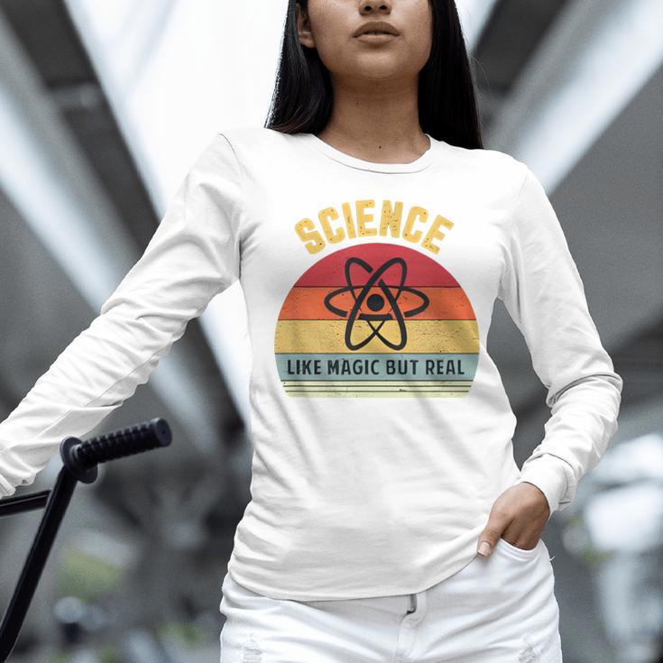 Science Like Magic But Real Science Teacher Graphics Geek Women Long Sleeve T-Shirt, Science Teacher Shirts, gift for family, gift for coworker Science Like Magic But Real Science Teacher Graphics Geek Women Long Sleeve T-Shirt, Science Teacher Shirts, gift for family, gift for coworker