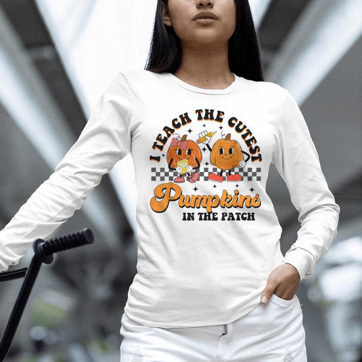 I Teach The Cutest Pumpkins In The Patch Halloween Teacher For Men Women Kids Women Long Sleeve T-Shirt, gift for family, gift for coworker I Teach The Cutest Pumpkins In The Patch Halloween Teacher For Men Women Kids Women Long Sleeve T-Shirt, gift for family, gift for coworker