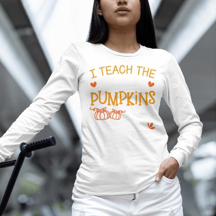 I Teach The Cutest Pumpkins In The Patch Shirt Teacher Women Long Sleeve T-Shirt, gift for family, gift for coworker I Teach The Cutest Pumpkins In The Patch Shirt Teacher Women Long Sleeve T-Shirt, gift for family, gift for coworker