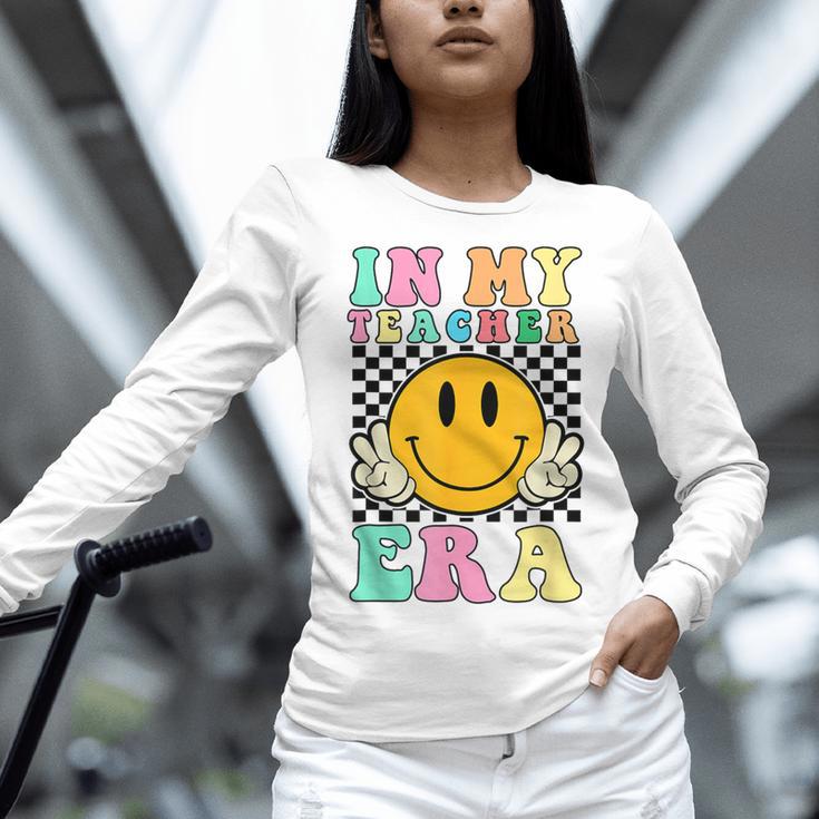 In My Teacher Era Retro Back To School Teacher Student Women Long Sleeve T-Shirt, gift for family, gift for coworker