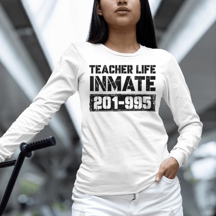 Teacher Life Jail Inmate Prisoner Halloween Costume Women Long Sleeve T-Shirt, gift for family, gift for coworker