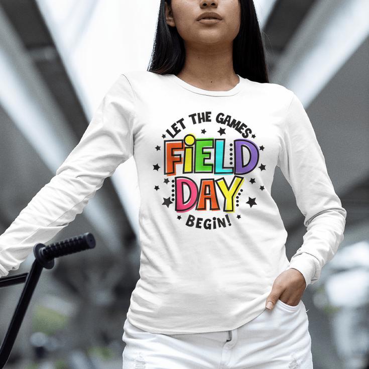 Teacher Student Field Day Let The Games Begin Field Day Women Long Sleeve T-Shirt, gift for family, gift for coworker Teacher Student Field Day Let The Games Begin Field Day Women Long Sleeve T-Shirt, gift for family, gift for coworker