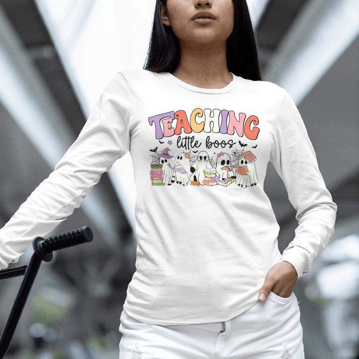 Teaching My Little Boos Teacher Ghost Teacher Halloween For Men Women Kids Women Long Sleeve T-Shirt, gift for family, gift for coworker