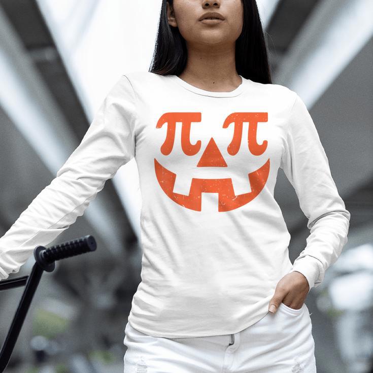 Thanksgiving Math Teacher Pumpkin Pi Pie Math Costume Women Long Sleeve T-Shirt, gift for family, gift for coworker