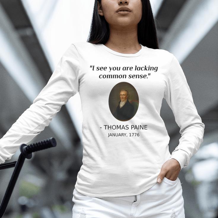Thomas Paine Common Sense USA History Teacher Student Women Long Sleeve T-Shirt, History Teacher Shirts, gift for family, gift for coworker Thomas Paine Common Sense USA History Teacher Student Women Long Sleeve T-Shirt, History Teacher Shirts, gift for family, gift for coworker
