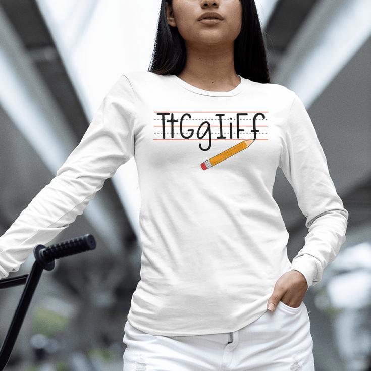 Tt Gg Ii Ff Tgif Teachers Students Tee Women Long Sleeve T-Shirt, gift for family, gift for coworker Tt Gg Ii Ff Tgif Teachers Students Tee Women Long Sleeve T-Shirt, gift for family, gift for coworker