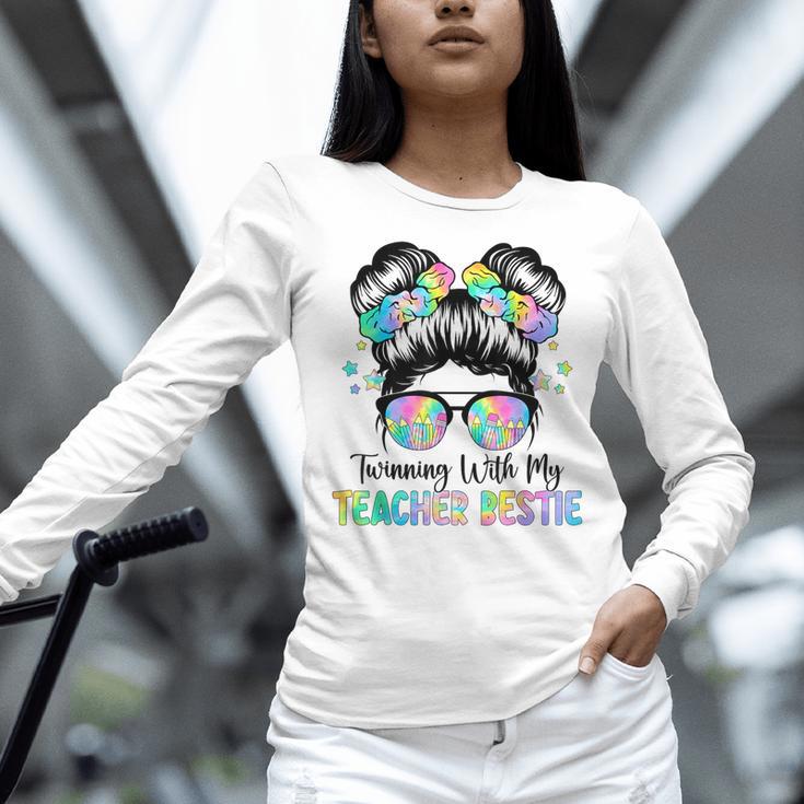 Twin Day Friends Teacher Twinning With My Bestie Women Long Sleeve T-Shirt, gift for family, gift for coworker Twin Day Friends Teacher Twinning With My Bestie Women Long Sleeve T-Shirt, gift for family, gift for coworker