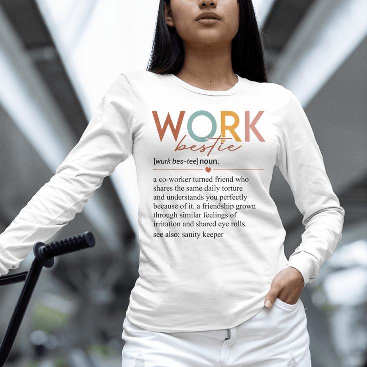 Vintage Work Bestie Definition Teachers Nurses Boss Women Women Long Sleeve T-Shirt, gift for family, gift for coworker Vintage Work Bestie Definition Teachers Nurses Boss Women Women Long Sleeve T-Shirt, gift for family, gift for coworker