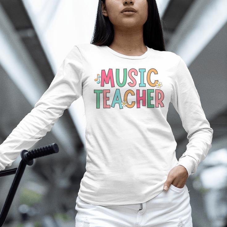Women Music Teacher First Day Of School Elementary School Women Long Sleeve T-Shirt, gift for family, gift for coworker