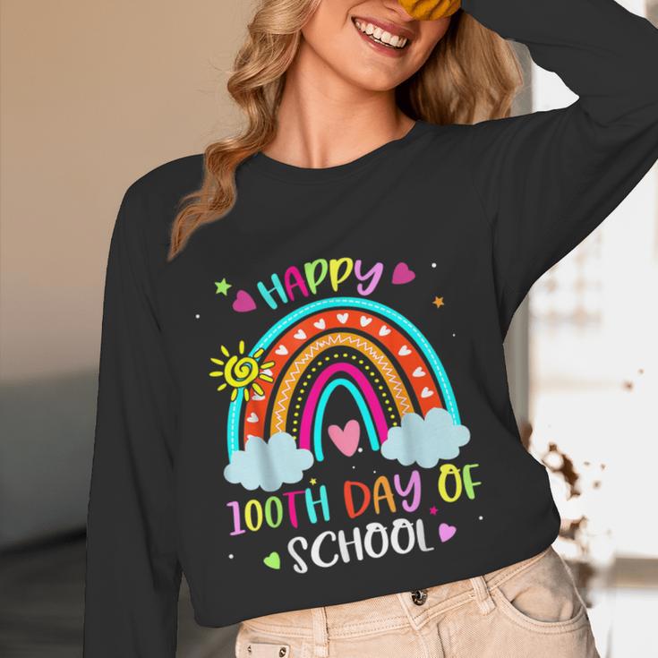 100th Day Of School Rainbow Happy 100 Days Smarter Teacher Women Long Sleeve T-Shirt, novelty gifts, funny gifts 100th Day Of School Rainbow Happy 100 Days Smarter Teacher Women Long Sleeve T-Shirt, novelty gifts, funny gifts