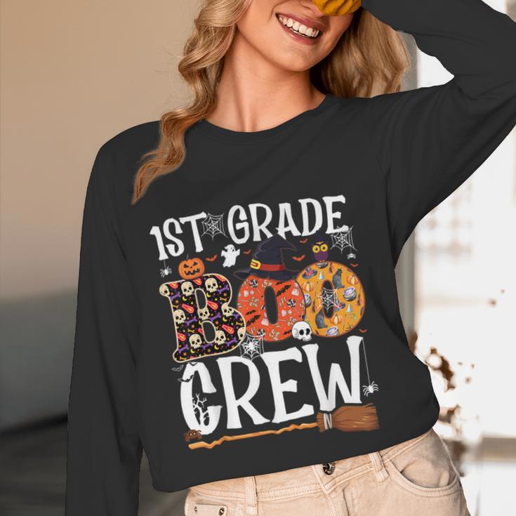 1st Grade Boo Crew Cute Ghost Halloween Teacher Kids Women Long Sleeve T-Shirt, novelty gifts, funny gifts 1st Grade Boo Crew Cute Ghost Halloween Teacher Kids Women Long Sleeve T-Shirt, novelty gifts, funny gifts
