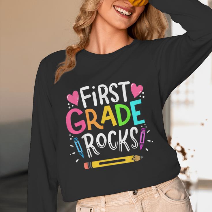 1st Grade Teacher Women Long Sleeve T-Shirt, novelty gifts, funny gifts