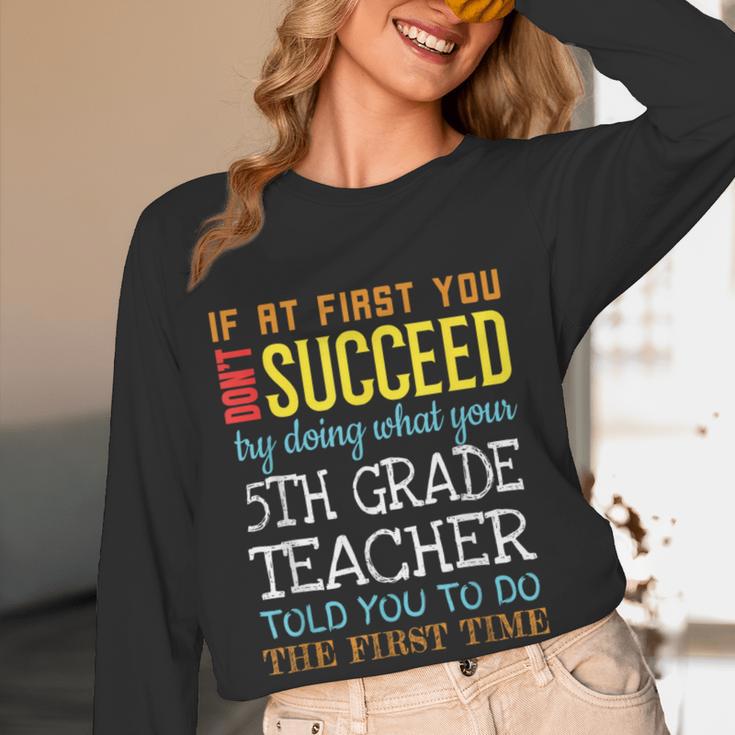 5th Grade Teacher Appreciation Women Long Sleeve T-Shirt, novelty gifts, funny gifts 5th Grade Teacher Appreciation Women Long Sleeve T-Shirt, novelty gifts, funny gifts