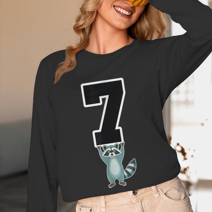 6 7 Matching Teachers Halloween Costume Raccoon Women Long Sleeve T-Shirt, novelty gifts, funny gifts