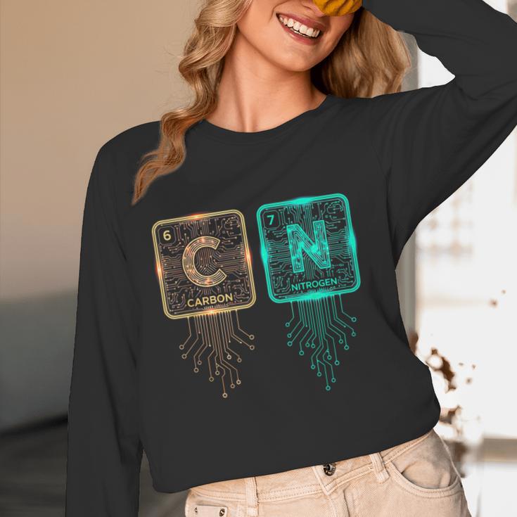 6 7 Science Chemistry Teacher Periodic Table Meme Women Long Sleeve T-Shirt, novelty gifts, funny gifts