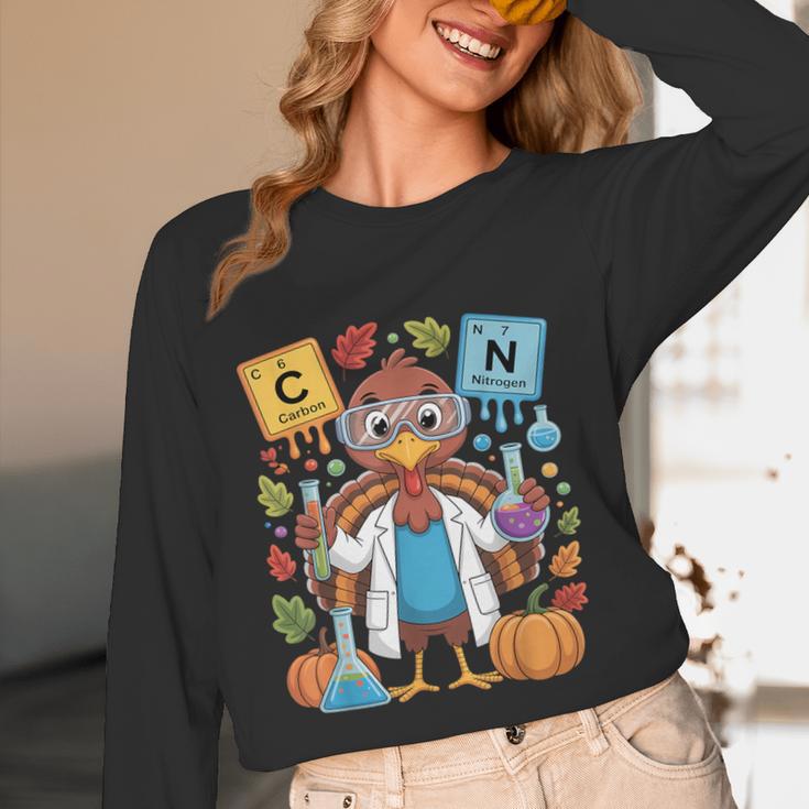 67 Chemistry Science Teacher Periodic Table Thanksgiving Women Long Sleeve T-Shirt, novelty gifts, funny gifts