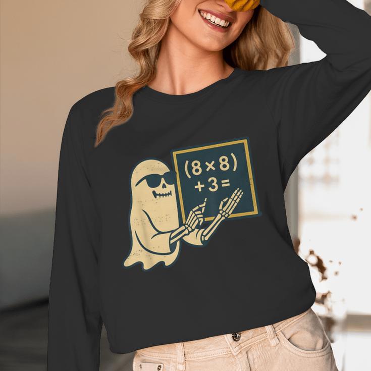 67 Teacher Halloween Skeleton Ghost Six Seven Meme Math Women Long Sleeve T-Shirt, novelty gifts, funny gifts 67 Teacher Halloween Skeleton Ghost Six Seven Meme Math Women Long Sleeve T-Shirt, novelty gifts, funny gifts