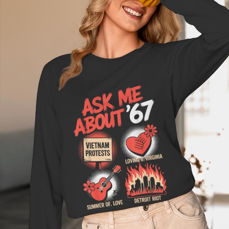 67 History Teacher Teacher 6 7 Overuse '67 Women Long Sleeve T-Shirt, novelty gifts, funny gifts