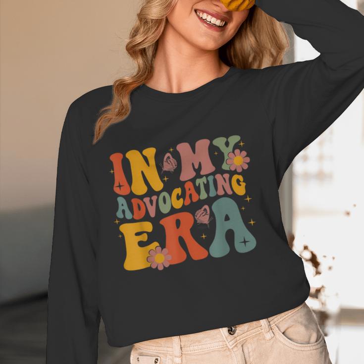In My Advocating Era Advocate Autism Awareness Sped Teacher Men Women Kids Women Long Sleeve T-Shirt, novelty gifts, funny gifts