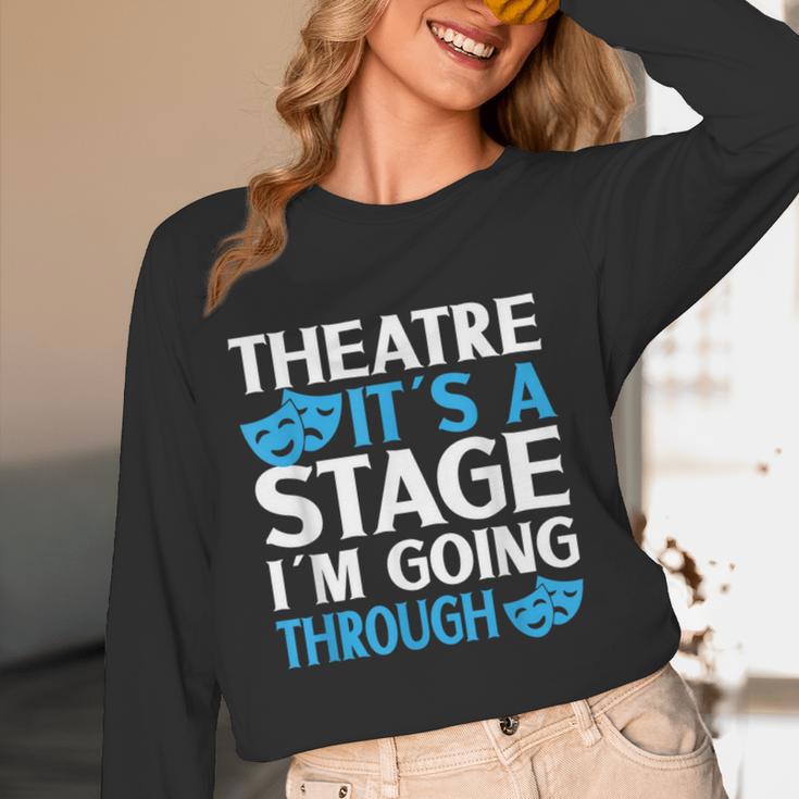 Theater Teacher Drama Teacher Theater Nerd Actor Men Women Kids Women Long Sleeve T-Shirt, novelty gifts, funny gifts