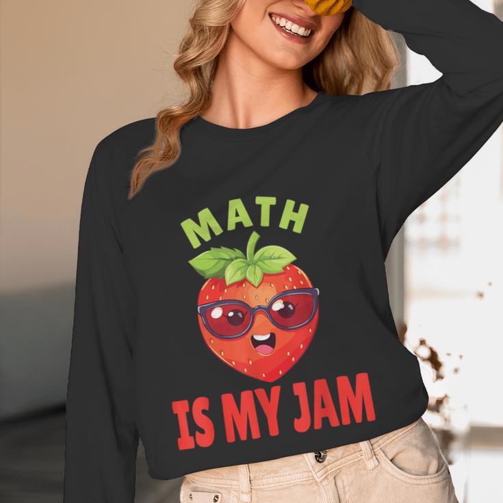Back To School Math Is My Jam Math Teacher Women Long Sleeve T-Shirt, novelty gifts, funny gifts