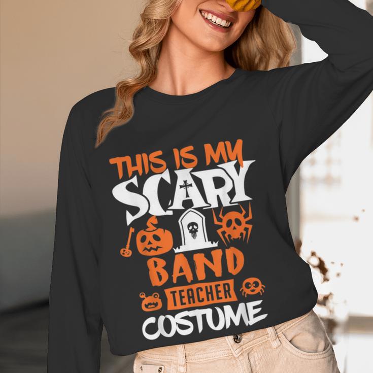 Band Teacher Halloween Shirt Costume School Marching Band For Men Women Women Long Sleeve T-Shirt, novelty gifts, funny gifts